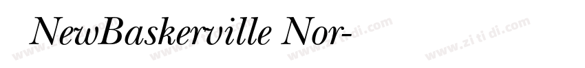 字体NewBaskerville Nor字体转换